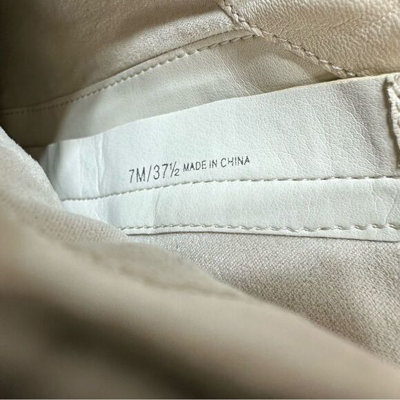 VINCE CAMUTO Ivory High Heeled Soft Leather Ankle Boots Western Women’s Size 7 - Picture 7 of 8